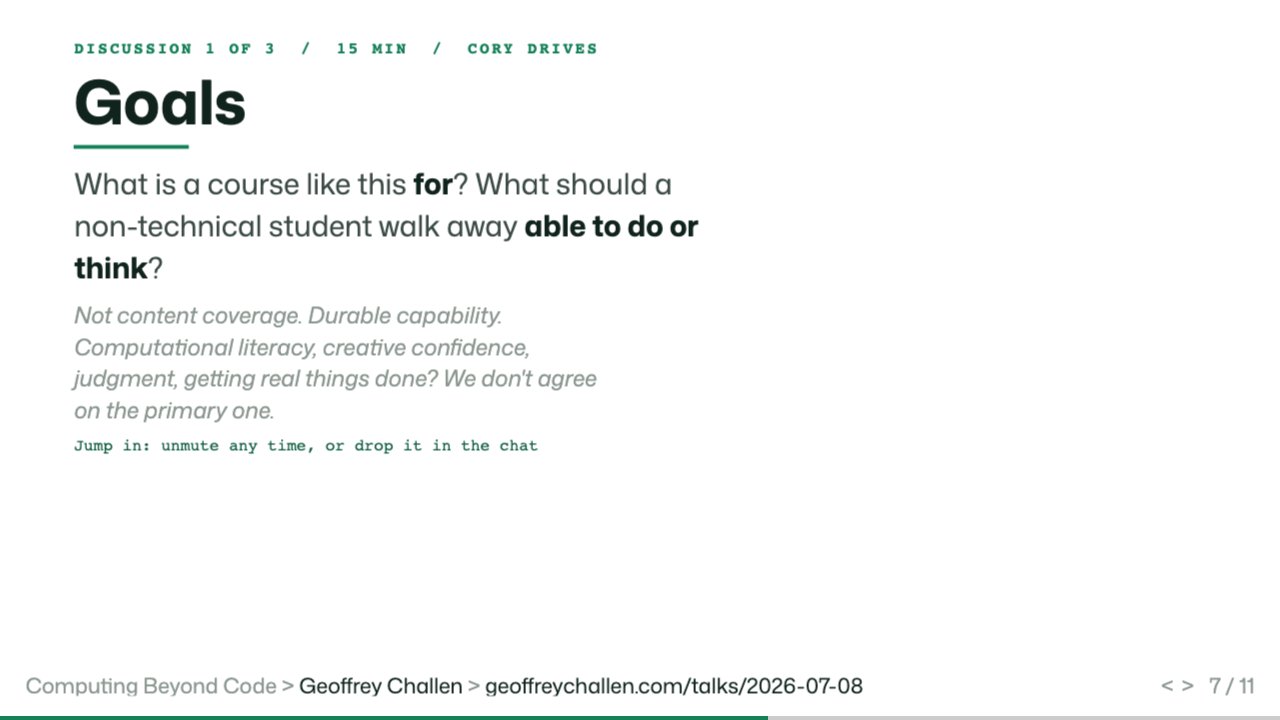 Slide 7: Goals